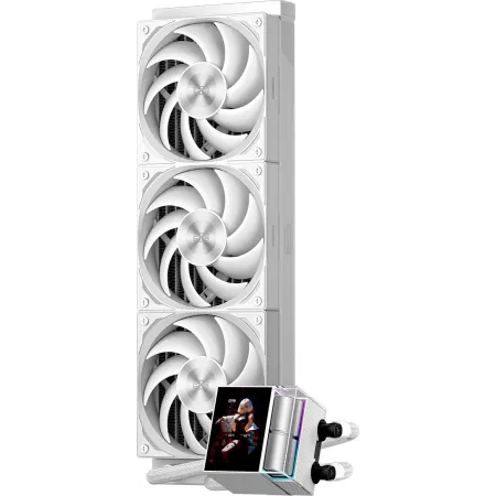 Система водяного охлаждения PcCooler DS360 Display Soc-AM5/AM4/1200/1700/1851 белый 4-pin Al LCD 310W Ret (DS360-WHNWXY-GL)