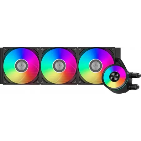 Система водяного охлаждения PcCooler DA360 Pro ARGB Soc-AM5/AM4/1200/1700/1851 черный 4-pin 33.8dB Al 300W Ret (DA360PRO-BKAWXX -GL)