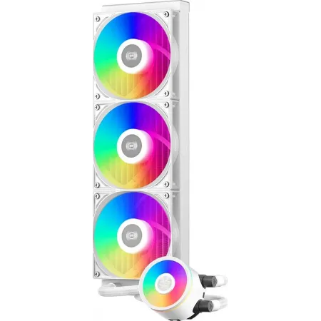 Система водяного охлаждения PcCooler DA360 Pro ARGB Soc-AM5/AM4/1200/1700/1851 белый 4-pin 33.8dB Al 300W Ret (DA360PRO-WHAWXX-GL)