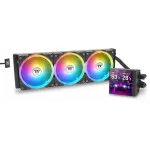 Система водяного охлаждения Thermaltake MAGFloe 360 Ultra ARGB Soc-AM5/AM4/1200/1700/1851 черный 4-pin 30.6dB Al+Cu LCD Ret (CL-W432-PL12SW-A)