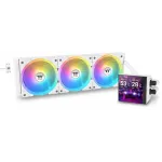 Система водяного охлаждения Thermaltake MAGFloe 420 Ultra Snow ARGB Soc-AM5/AM4/1200/1700/1851 белый 4-pin 34.5dB Al+Cu LCD Ret (CL-W452-PL14SW-A)