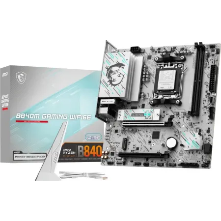 Материнская плата MSI B840M GAMING PLUS WIFI6E SocketAM5 AMD B840 4xDDR5 mATX AC`97 8ch(7.1) 2.5Gg RAID+HDMI