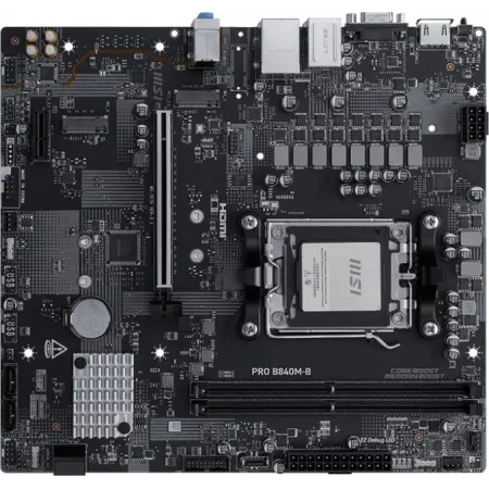 Материнская плата MSI PRO B840M-B SocketAM5 AMD B840 2xDDR5 ATX AC`97 8ch(7.1) 2.5Gg RAID+VGA+HDMI