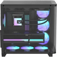 Корпус Formula Crystal U2 черный без БП ATX 1xUSB2.0 1xUSB3.0 1xUSB3.1 audio bott PSU