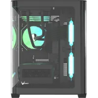 Корпус Formula Crystal U2M Floe черный без БП mATX 1xUSB3.0 1xUSB3.1 audio bott PSU