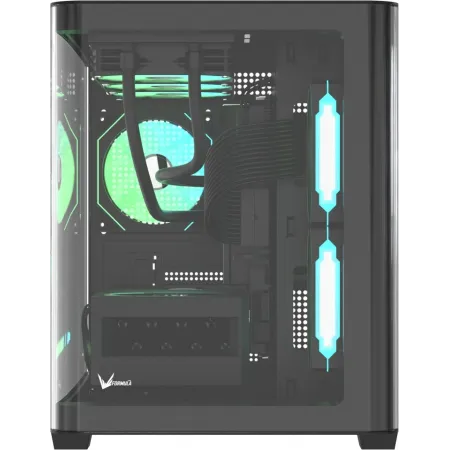 Корпус Formula Crystal U2M Floe черный без БП mATX 1xUSB3.0 1xUSB3.1 audio bott PSU
