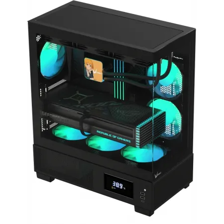 Корпус Formula Crystal E1 черный без БП ATX 5x120mm 3x140mm 2xUSB3.0 1xUSB3.1 audio bott PSU