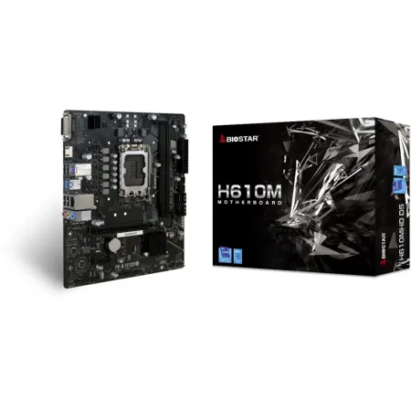 Материнская плата Biostar H610MHD D5 Soc-1700 Intel H610 mATX AC`97 8ch(7.1) GbLAN RAID+DVI+HDMI