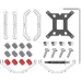 Устройство охлаждения(кулер) ID-Cooling SE-610-XT Basic Soc-AM5/AM4/1200/1700/1851 серебристый/черный 4-pin 29.85dB Al+Cu 250W 900gr Ret