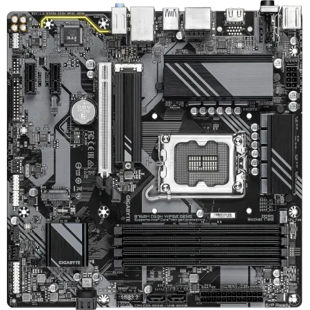 Материнская плата Gigabyte B760M DS3H WF6E GEN5 Soc-1700 Intel B760 4xDDR5 mATX AC`97 8ch(7.1) 2.5Gg RAID+HDMI+DP