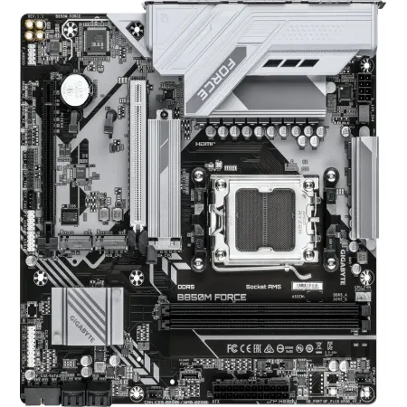 Материнская плата Gigabyte B850M FORCE SocketAM5 AMD B850 2xDDR5 mATX AC`97 8ch(7.1) 2.5Gg RAID+HDMI+DP