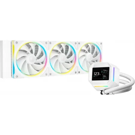 Система водяного охлаждения Deepcool LM360 WH ARGB Soc-AM5/AM4/1200/1700/1851 белый 4-pin 19-36dB Al LCD 250W 1729gr Ret (R-LM360-WHDMMC-1)