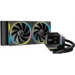Система водяного охлаждения Deepcool LM240 ARGB Soc-AM5/AM4/1200/1700/1851 черный 4-pin 19-36dB Al LCD 220W 1404gr Ret (R-LM240-BKDMMC-1)