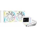 Система водяного охлаждения Deepcool LM240 WH ARGB Soc-AM5/AM4/1200/1700/1851 белый 4-pin 19-36dB Al LCD 220W 1404gr Ret (R-LM240-WHDMMC-1)