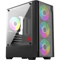 Корпус Bloody CC-124 черный без БП mATX 8x120mm 2xUSB2.0 1xUSB3.0 audio bott PSU Корпус Bloody CC-124 черный без БП mATX 8x120mm 2xUSB2.0 1xUSB3.0 audio bott PSU