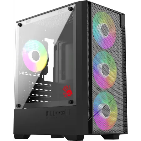 Корпус Bloody CC-124 черный без БП mATX 8x120mm 2xUSB2.0 1xUSB3.0 audio bott PSU Корпус Bloody CC-124 черный без БП mATX 8x120mm 2xUSB2.0 1xUSB3.0 audio bott PSU