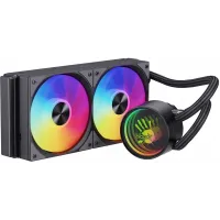 Система водяного охлаждения Bloody LC-10 ARGB Soc-AM5/AM4/1200/1700/1851 черный 4-pin 20-35dB Al+Cu 260W Ret (LC-10-ARGB240-BK)