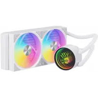 Система водяного охлаждения Bloody LC-10 ARGB Soc-AM5/AM4/1200/1700/1851 белый 4-pin 20-35dB Al+Cu 260W Ret (LC-10-ARGB240-WH)