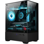Корпус Bloody CC-125 черный без БП mATX 5x120mm 2xUSB2.0 1xUSB3.0 audio bott PSU