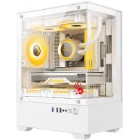 Корпус Bloody CC-125 белый без БП mATX 5x120mm 2xUSB2.0 1xUSB3.0 audio bott PSU