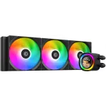 Система водяного охлаждения ID-Cooling FX360 LCD ARGB Soc-AM5/AM4/1200/1700/1851 черный 4-pin 27.2dB Al+Cu LCD 350W Ret