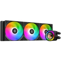 Система водяного охлаждения ID-Cooling FX360 LCD ARGB Soc-AM5/AM4/1200/1700/1851 черный 4-pin 27.2dB Al+Cu LCD 350W Ret Система водяного охлаждения ID-Cooling FX360 LCD ARGB Soc-AM5/AM4/1200/1700/1851 черный 4-pin 27.2dB Al+Cu LCD 350W Ret