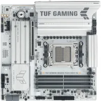 Материнская плата Asus TUF GAMING B850M-PLUS WIFI7 W SocketAM5 AMD B850 4xDDR5 mATX AC`97 8ch(7.1) 2.5Gg RAID+HDMI+DP