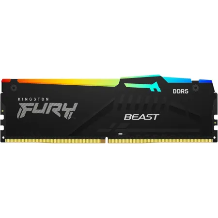 Память DDR5 32GB 6000MHz Kingston KF560C36BBE2A-32 Fury Beast RGB RTL Gaming PC5-48000 CL36 DIMM 288-pin 1.35В single rank с радиатором Ret