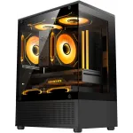 Корпус Accord ACC-UE2B TG OFFICE PRO черный без БП mATX 2xUSB2.0 1xUSB3.0 1xUSB3.1 audio