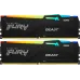 Память DDR5 2x32GB 6000MHz Kingston KF560C36BBE2AK2-64 Fury Beast Black Expo RGB RTL Gaming PC5-48000 CL36 DIMM 288-pin 1.35В single rank с радиатором Ret
