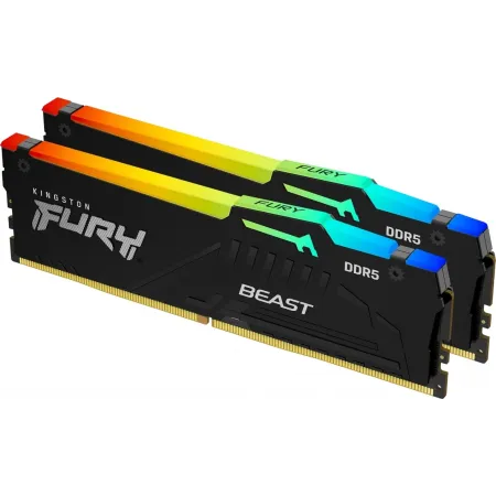 Память DDR5 2x32GB 6000MHz Kingston KF560C36BBE2AK2-64 Fury Beast Black Expo RGB RTL Gaming PC5-48000 CL36 DIMM 288-pin 1.35В single rank с радиатором Ret