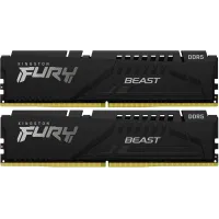 Память DDR5 2x32GB 6000MHz Kingston KF560C36BBE2K2-64 Fury Beast Black Expo RTL Gaming PC5-48000 CL36 DIMM 288-pin 1.35В kit single rank с радиатором Ret