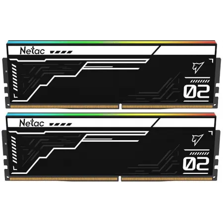 Память DDR5 2x16GB 5600MHz Netac NTS2D5P56DP-32K Shadow II RGB RTL Gaming PC5-44800 CL40 DIMM ECC 288-pin 1.2В kit с радиатором Ret
