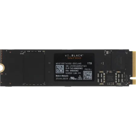 Накопитель SSD WD PCIe 4.0 x4 1TB WDS100T4X0E SN7100 Black M.2 2280