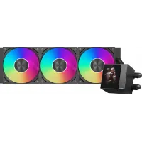 Система водяного охлаждения PcCooler DC360 Pro Display ARGB Soc-AM5/AM4/1200/1700/1851 черный 4-pin 39.8dB Al LCD 310W Ret (DC360PRO-BKAWXY-GL)