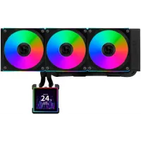 Система водяного охлаждения Lian-Li HydroShift II LCD-S 360CL ARGB Soc-AM5/AM4/1700/1851 черный 4-pin 30dB Al+Cu LCD Ret (G89.GHS2LCDS36CB.R0)