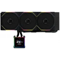 Система водяного охлаждения Lian-Li HydroShift II LCD-S 360TL ARGB Soc-AM5/AM4/1700/1851 черный 4-pin 33dB Al+Cu LCD Ret (G89.GHS2LCDS36TB.R0)