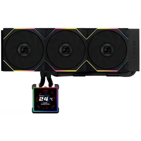 Система водяного охлаждения Lian-Li HydroShift II LCD-S 360TL ARGB Soc-AM5/AM4/1700/1851 черный 4-pin 33dB Al+Cu LCD Ret (G89.GHS2LCDS36TB.R0)