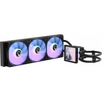 Система водяного охлаждения Formula Ice Jet Vision 360 ARGB Soc-AM5/AM4/1200/2066/1700/1851 черный 4-pin 1-27dB Al+Cu LCD 315W Ret (ICE JET VISION 360 BK)