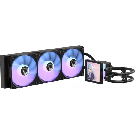 Система водяного охлаждения Formula Ice Jet Vision 360 ARGB Soc-AM5/AM4/1200/2066/1700/1851 черный 4-pin 1-27dB Al+Cu LCD 315W Ret (ICE JET VISION 360 BK)