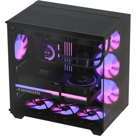 Корпус Formula Crystal Z2 v2 черный без БП ATX 10x120mm 2xUSB2.0 1xUSB3.0 audio bott PSU