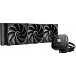 Система водяного охлаждения Deepcool Spartacus 420 Soc-AM5/AM4/1200/1700/1851 черный 4-pin 19-36dB Al LCD Ret (R-SPT420-BKDSMP-G-1)