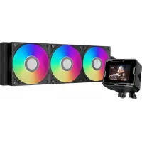Система водяного охлаждения PcCooler GT360M Display ARGB Soc-AM5/AM4/1200/1700/1851 черный 4-pin 15-41.5dB Al LCD 310W Ret (GT360M-BKAWXX-GL)