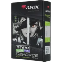 Видеокарта Afox PCI-E 3.0 AF610-2048D3L5-V3 NVIDIA GeForce GT 610 2Gb 64bit GDDR3 810/1333 DVIx1 HDMIx1 CRTx1 HDCP Ret low profile