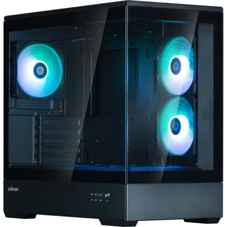 Корпус Zalman P30 V2 черный без БП mATX 6x120mm 5x140mm 1xUSB3.0 audio bott PSU