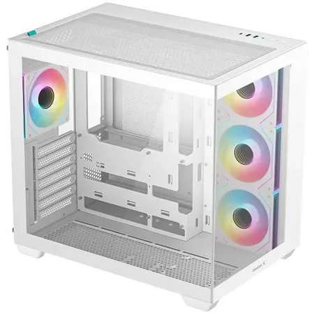 Корпус Deepcool CG530 4F белый без БП ATX 6x120mm 4x140mm 1xUSB3.0 audio bott PSU