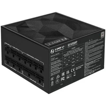 Блок питания Lian-Li ATX 1200W SX1200P 80+ platinum (20+4pin) APFC 120mm fan 8xSATA Cab Manag RTL Блок питания Lian-Li ATX 1200W SX1200P 80+ platinum (20+4pin) APFC 120mm fan 8xSATA Cab Manag RTL