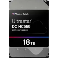 Жесткий диск WD SATA-III 18TB 0B48723 WUH722018CLE6L4 Ultrastar DC HC555 512E (7200rpm) 512Mb 3.5" Жесткий диск WD SATA-III 18TB 0B48723 WUH722018CLE6L4 Ultrastar DC HC555 512E (7200rpm) 512Mb 3.5"