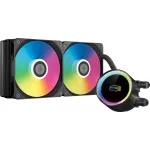 Система водяного охлаждения PcCooler DA240 Max ARGB Soc-AM5/AM4/1200/1700/1851 черный 4-pin 33.8dB Al Ret (DA240 MAX ARGB BK)