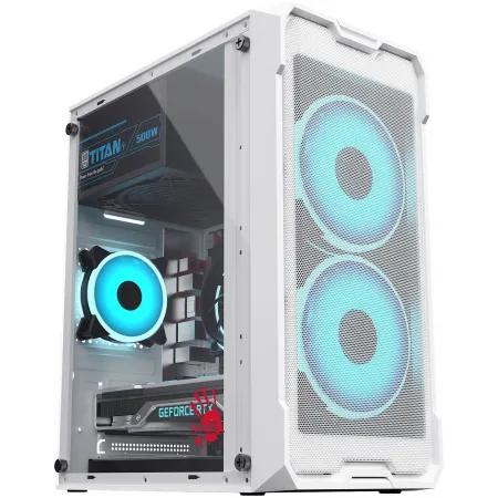 Корпус Bloody CC-129 белый без БП mATX 1x80mm 2x120mm 1xUSB2.0 1xUSB3.0 audio
